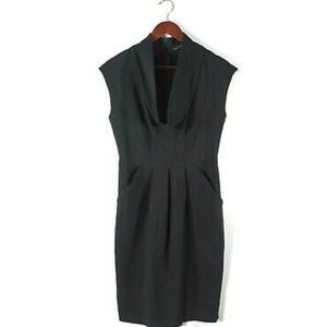 ZARA BLACK COWL NECK Sleeveless DRESS XS